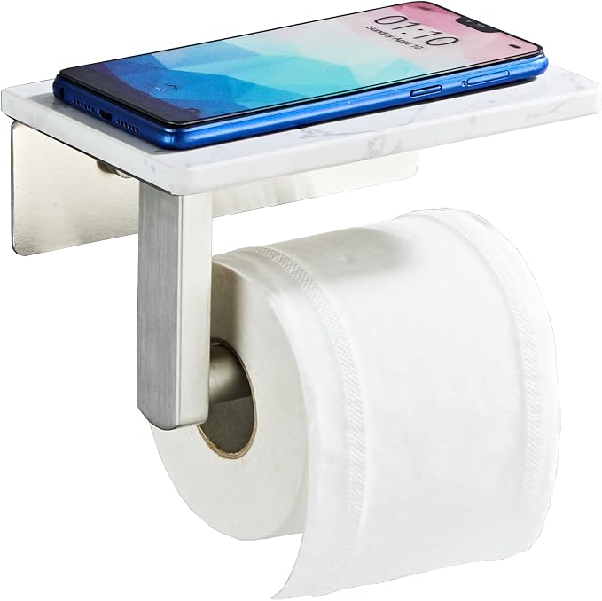 Brushed Nickel Toilet Paper Holder by BTHRMHW