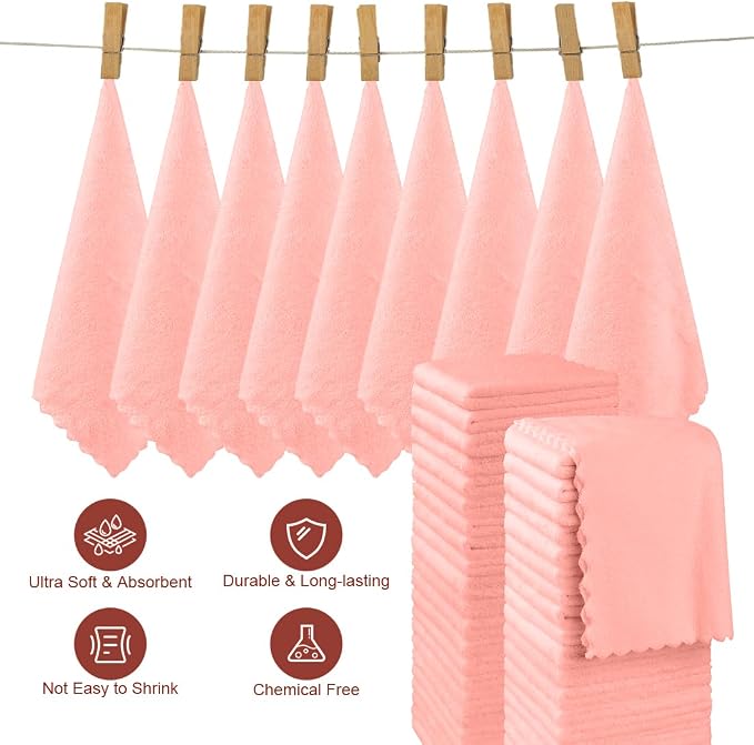 Orighty Ultra Soft Washcloths 48 Pack, Premium Microfiber Towel Sets 12 x 12 - Image 3