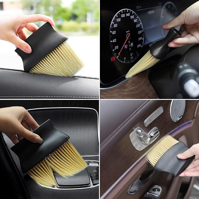 Auto Interior Dust Brush, Car Cleaning Brushes Duster, Soft Bristles Detailing - Image 5