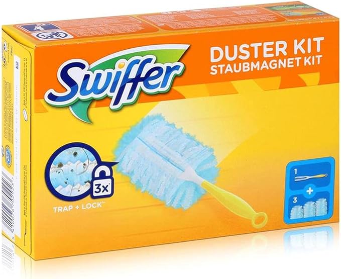 Swiffer Microfibre dust Cleaner Set, 1 Handle and 3 Replacement Pads - Image 2