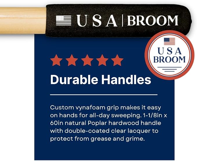 4-Pack - 24" Heavy Duty Outdoor Push Broom - Image 4