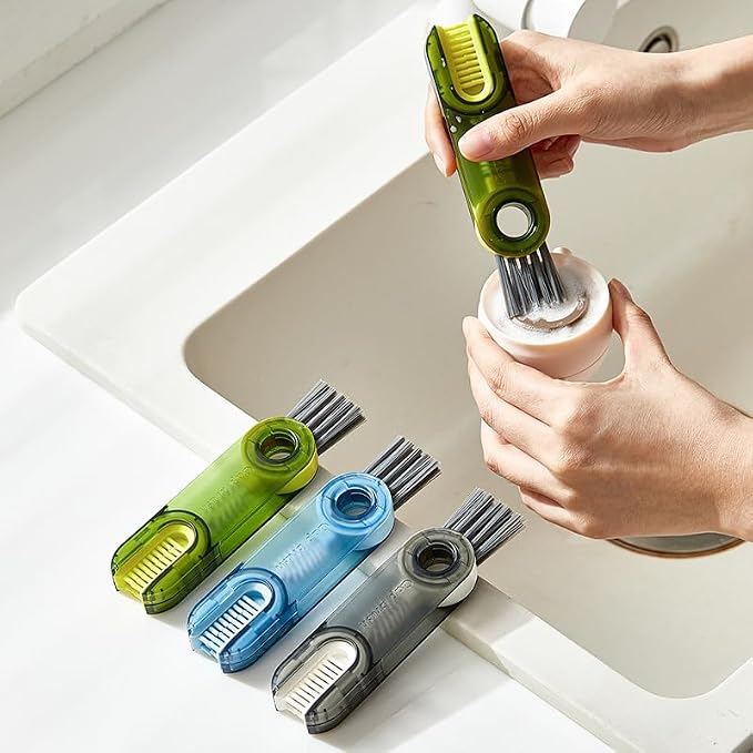 3-in-1 Cup Lid Cleaning Brush-Multifunctional Bottle Gap Cleaner Tool - Image 3