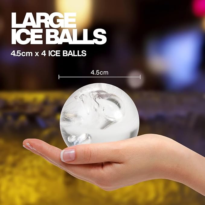 Housewares Solutions Froz Ice Ball Maker – Novelty Food-Grade Silicone Ice Mold - Image 5