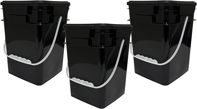 House Naturals 4 Gallon Square Food Grade Bucket Pail by House+Naturals