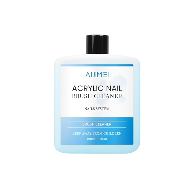 AIJIMEI 40ml Nail Brush Cleaner easy to clean brushes Professional nail brush by AIJIMEI