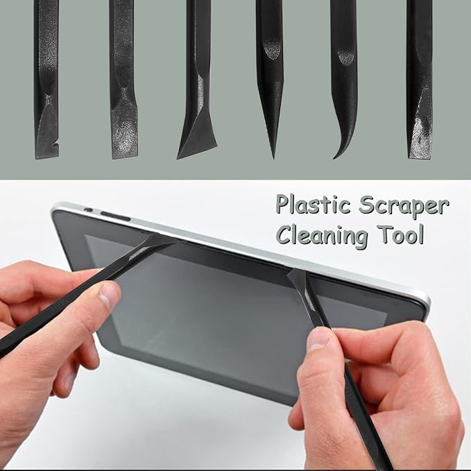 9Pcs Carbon Fiber Scraper Cleaning Tool Non-Scratch Plastic Multi-Purpose Stiff - Image 4