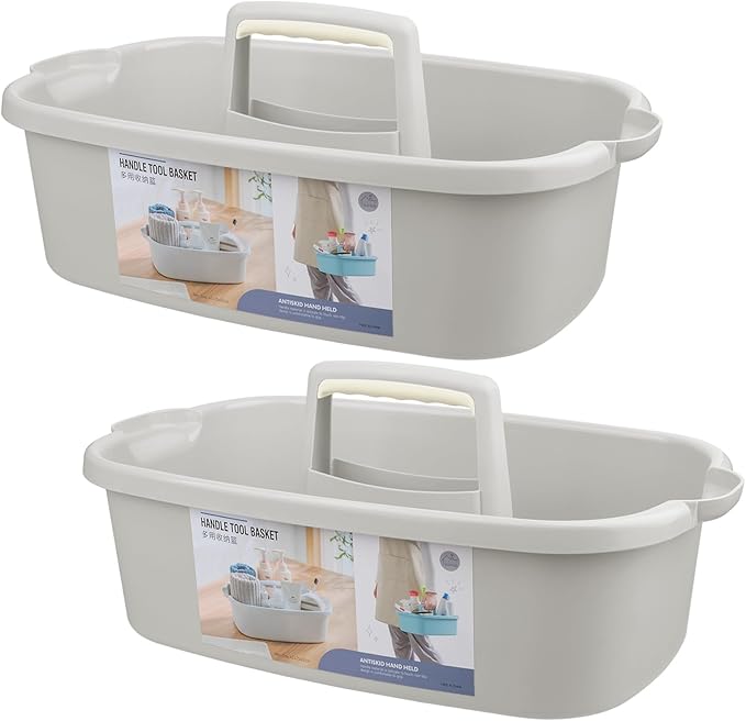 JiatuA Large Cleaning Supplies Caddy Portable Shower Basket Supply Organizer by JiatuA