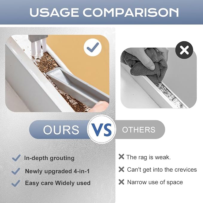 Magic Window Track Cleaner, 2 in 1 Groove Cleaning Brush, Window Groove - Image 4