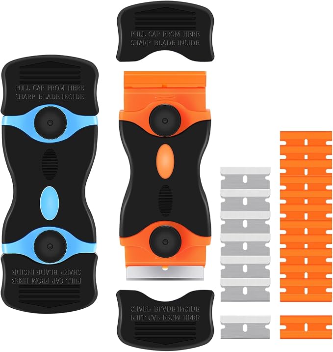 2PACK Razor Blade Scraper, 2-in-1 Scraper Tool by YUUMEA