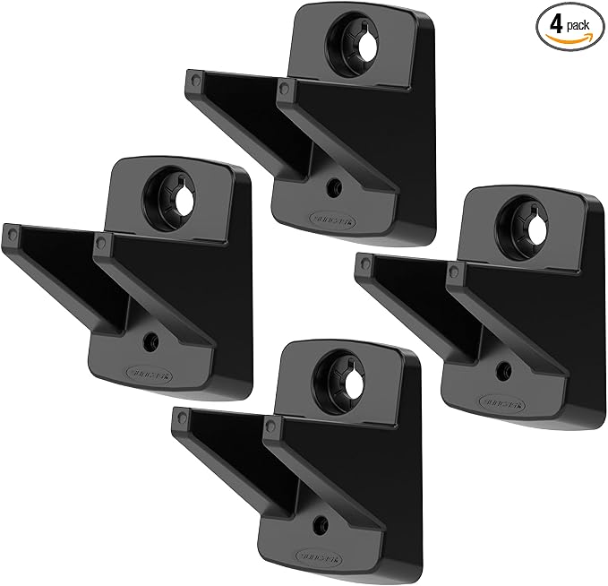 Suncast 4 Pack Wall Mount Hook Tool Organizer, Outdoor Rack System by Suncast