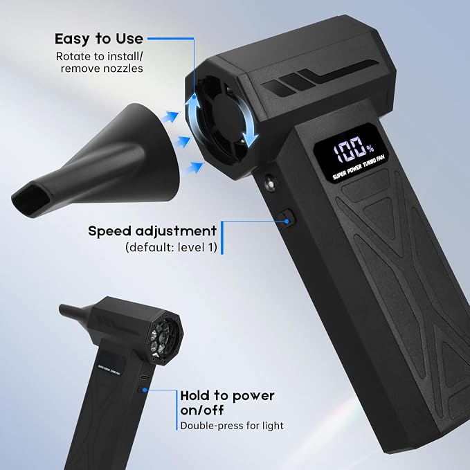 Compressed Air Duster, 110000RPM Electric Air Blower - Image 6