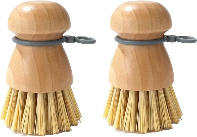 Dish Brush for Everyday Use, Dish Scrub Brush, Wooden Dish Brush, Dish Brush by TELUNSHI