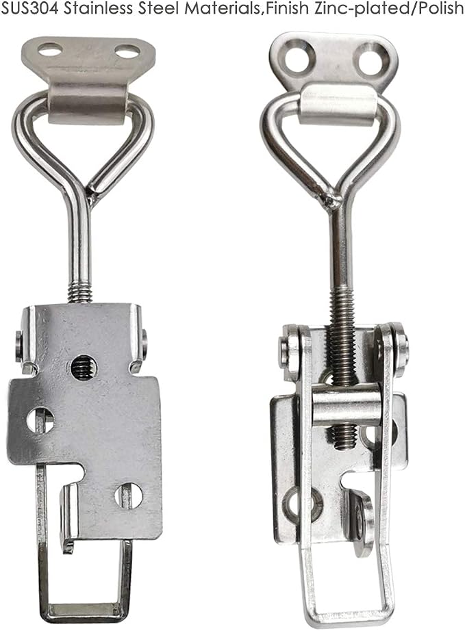 Adjustable Latch Buckle Cabinet Boxes Lever Handle Toggle Catch Latch Lock - Image 4