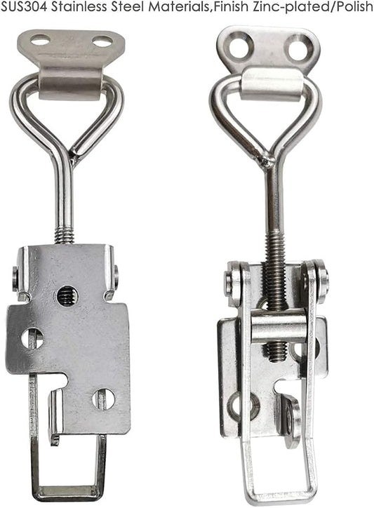 Adjustable Latch Buckle Cabinet Boxes Lever Handle Toggle Catch Latch Lock - Image 2