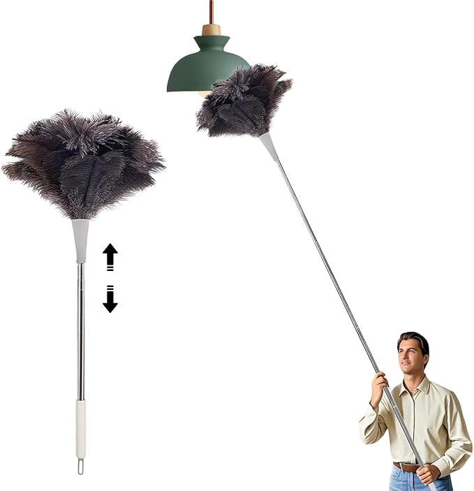 Madrigal 72" Extendable Ostrich Feather Duster by Unknown