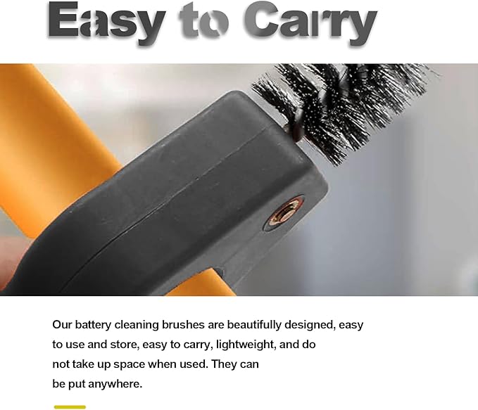 4 in 1 Car Battery Cleaning Brush, Anti-Corrosion Battery Terminals, Copper - Image 6