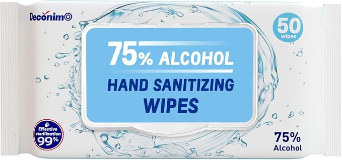 Advanced Large 75% Alcohol Hand Sanitizing Wipes, 4 Packs of 50 - - Image 5