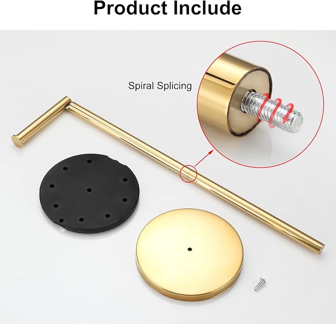 BGL Toilet Paper Holder Standing On Floor Polished Gold, Tissue Holder On Floor - Image 5