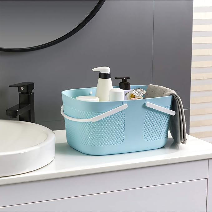 Shower Caddy Basket, Portable Large Capacity Thickened Plastic Organizer - Image 2