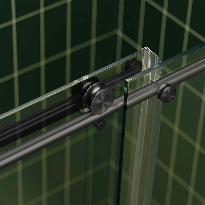 Woodbridge 56-60" W x 80" H Frameless Single Sliding Shower Door - Image 6