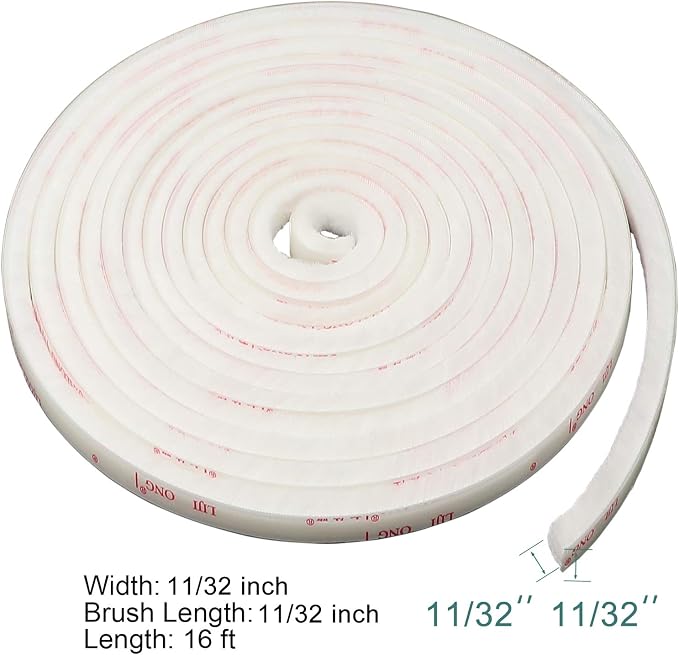 TORRAMI Fuzzy Brush Seal Weatherstripping - Image 2