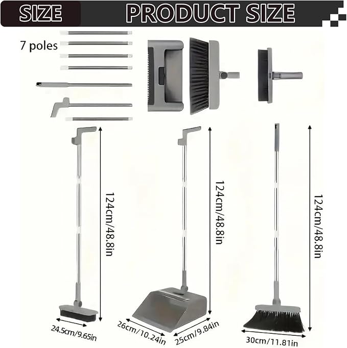 3-in-1 Foldable Rotating Broom - Image 2