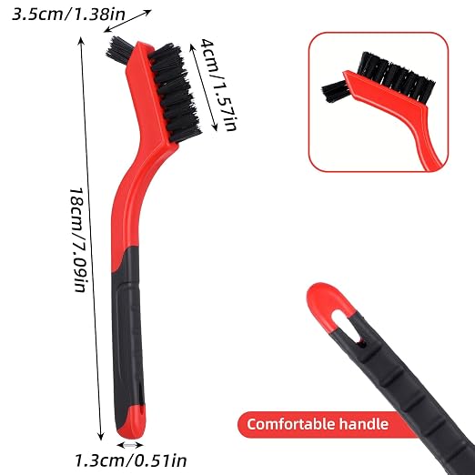 6 Pack Nylon Brush for Cleaning Small Cleaning Brushes Mini Nylon Brush Set for - Image 2