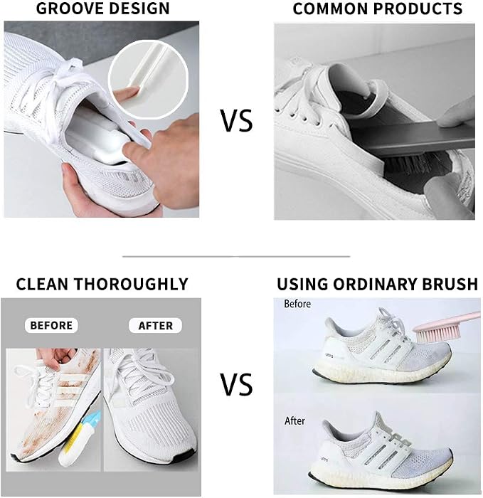 Andiker Professional Cleaning Shoe Brush, Hangable Soft Bristle Shoes Cleaning - Image 6