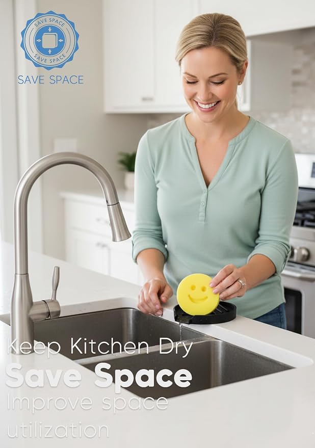 Holder for Scrub Daddy, Thinnest Build to Last Sponges Holders, Durable Smiley - Image 2