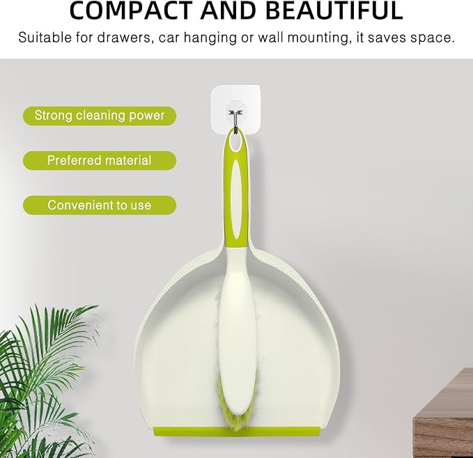 NACENA Dust Pan and Brush Set, Large Hand Broom and Dustpan Set Large Brush and - Image 5