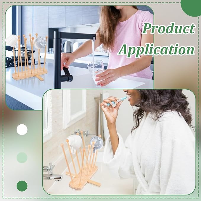 BENECREAT Plastic Bag Drying Rack, Reusable Bag Cup Drainer Holder - Image 6