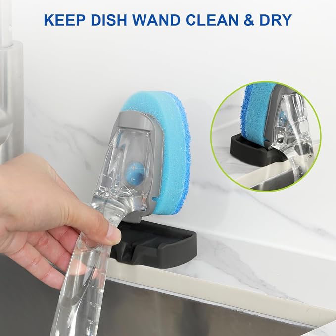 LANMU Self-Adhesive Dish Wand Holder Compatible - Image 4