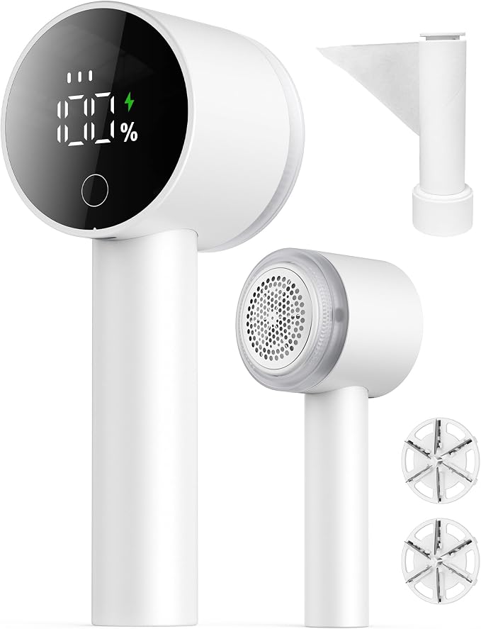 Fabric Shaver, 2 in 1 Rechargeable Sweater Shaver by Peiyuu