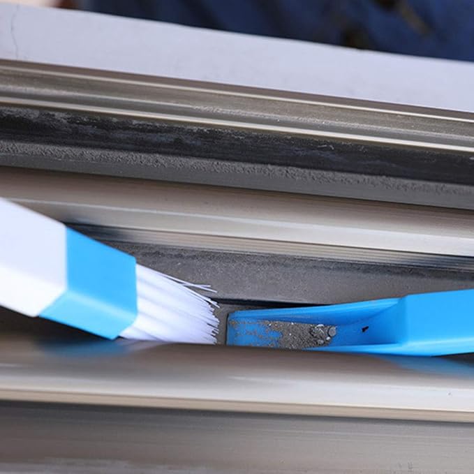 E-outstanding Window Groove Cleaning Brush 2PCS Window Track Door Groove Corner - Image 5