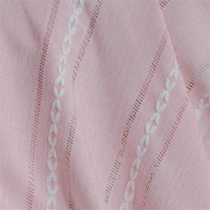 Bedside Table Cloth with Tassel Small Table Cover for Nightstand,Bedside Table TV Microwave (Pink, 17.7 * 39.4inches)