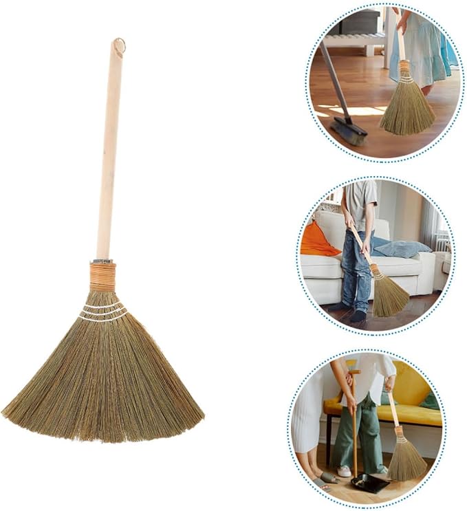 0.25kg Traditional Asian Corn Broom Soft Bristles - Image 9