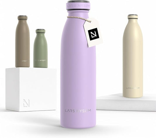 LARS NYSØM Stainless Steel Insulated Water Bottle 12oz 17oz 25oz 34oz 51oz | by LN