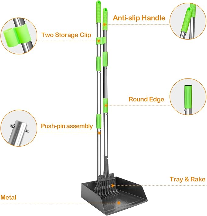 TOOGE Larger Pooper Scooper for Large Dogs, Dog Pooper Scooper Long Handle - Image 2