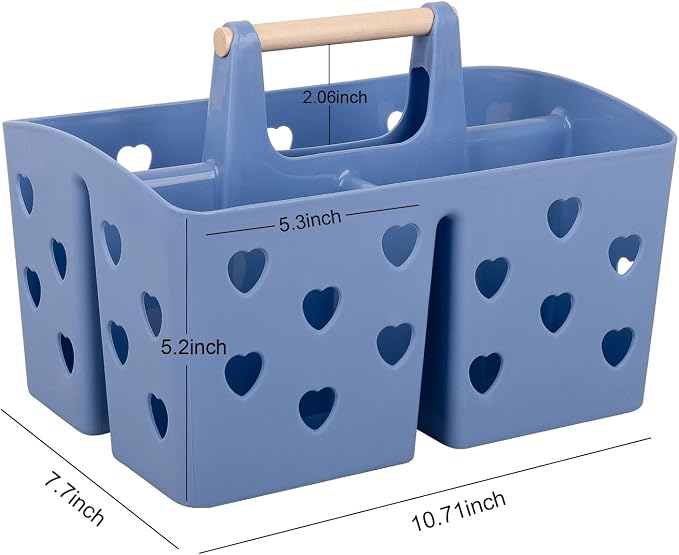 Anyoifax Portable Shower Caddy Plastic Shower Basket Organizer Divided Bathroom - Image 6