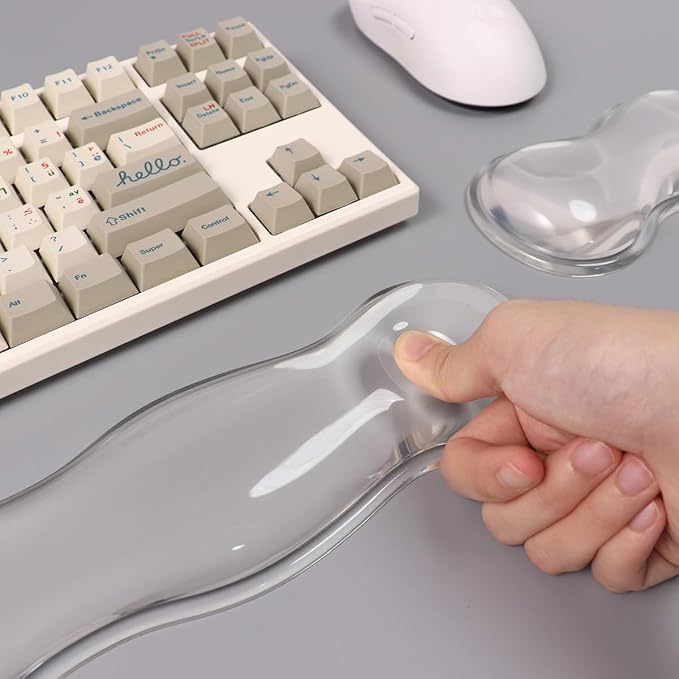 Clear Gel Wrist Rest for Keyboard, Ergonomic Wrist Rest for Computer Keyboard - Image 8