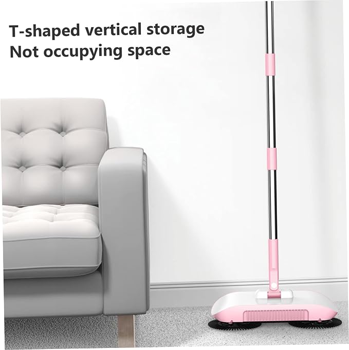 Carpet Sweeper Manual Manual Vacuum Sweeper 2 in 1 Hand Push 180 Degree - Image 6