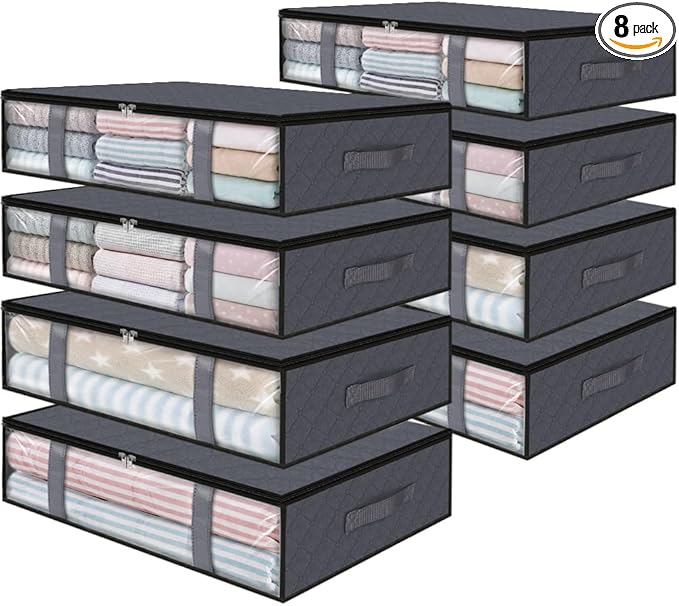 StorageRight Under Bed Storage Bins, Breathable Organizer by StorageRight