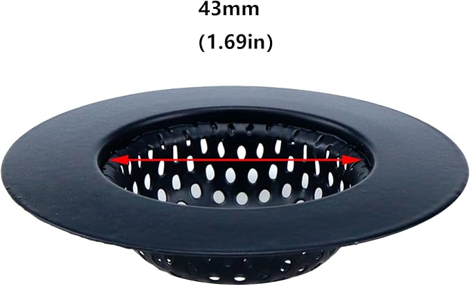 Antrader Kitchen Sink Strainer, Stainless Steel Sink Drain Strainer, 2 Pack - Image 3