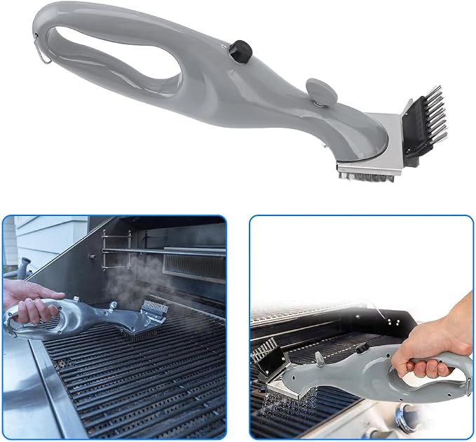 Barbecue Grill Steam Brush, Heavy Duty BBQ Cleaner - Image 4