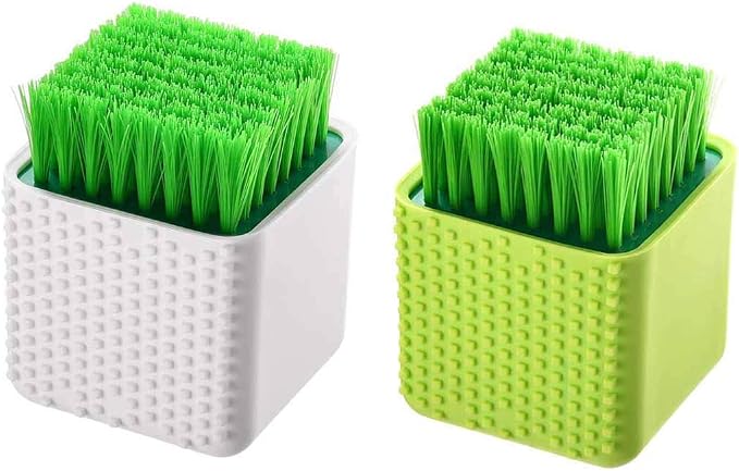 2 Pack Silicone Laundry Brush Scrub Multi-use Household Cloth Washing Brush by Selaurel