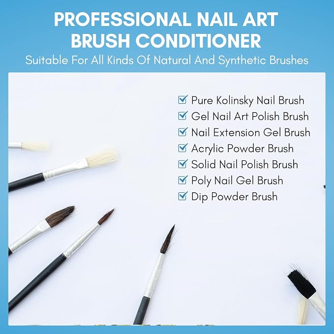 Makartt Nail Art Brushes Cleaner: Nail Polish Brush Bristles Conditioner - Image 5