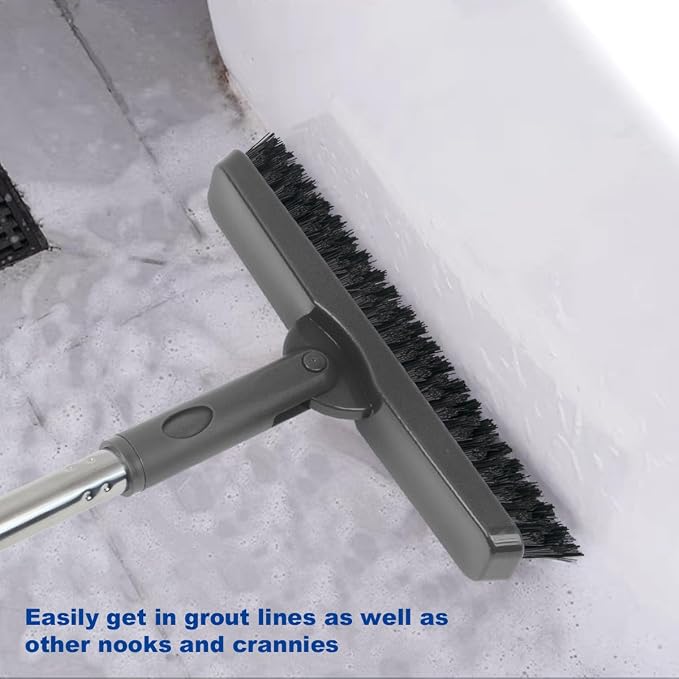 CELOX Heavy Duty Long Handle Scrub Brush, Tile Scrub Brush - Image 3