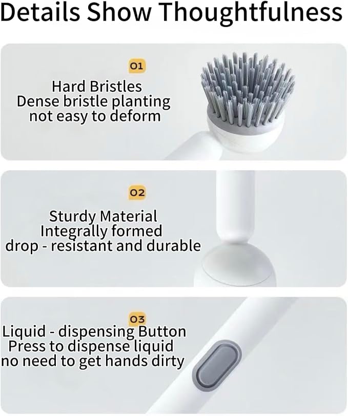 Dish Brush -6-in-1 Dish Brush - Image 8