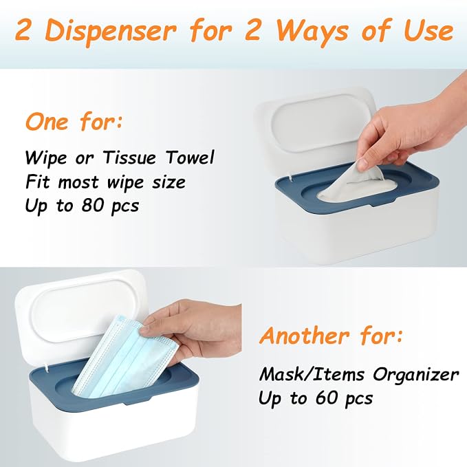 2 Pack Wipes Dispenser, Wipe Holder - Image 5