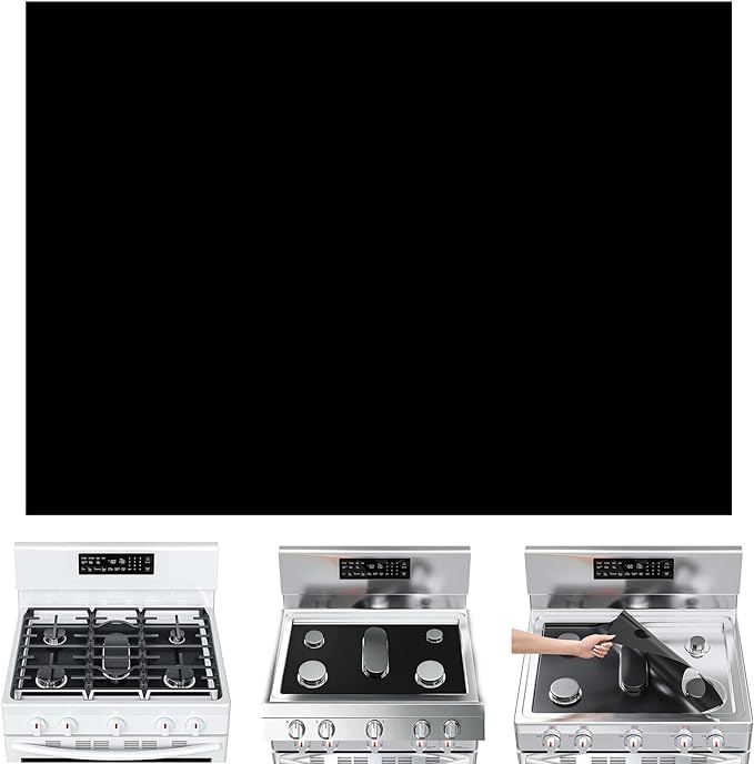 Guards for Gas Stove Top Protector Covers 0.3mm Cuttable, Heat Resistance by Linzuza